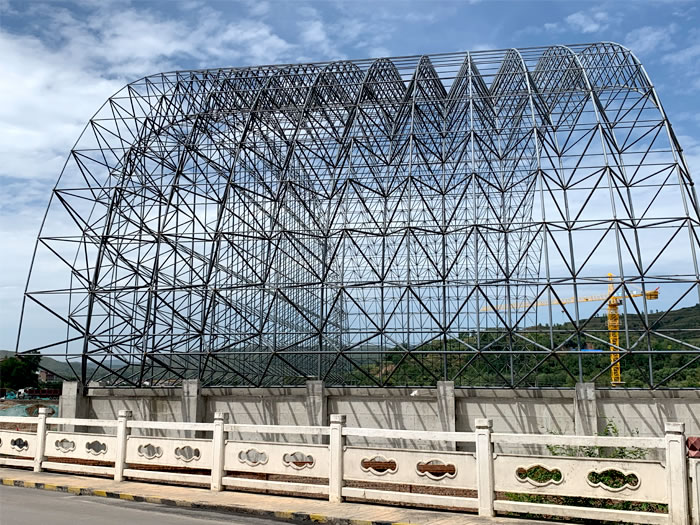 宁安山寨矿储煤棚网架